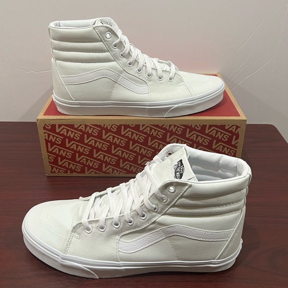 Vans SK8 Hi, True White, VN000D5lW00, White Canvas - Picture 6 of 12